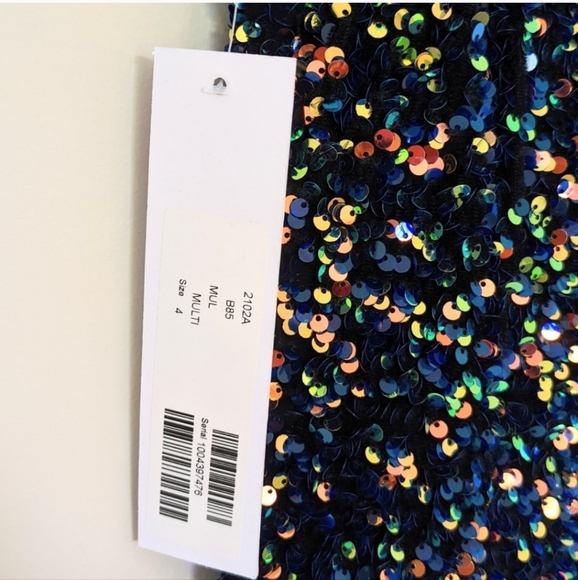 JOVANI New Black Sequined Formal Evening Dress Gown Size 4 - Picture 13 of 14